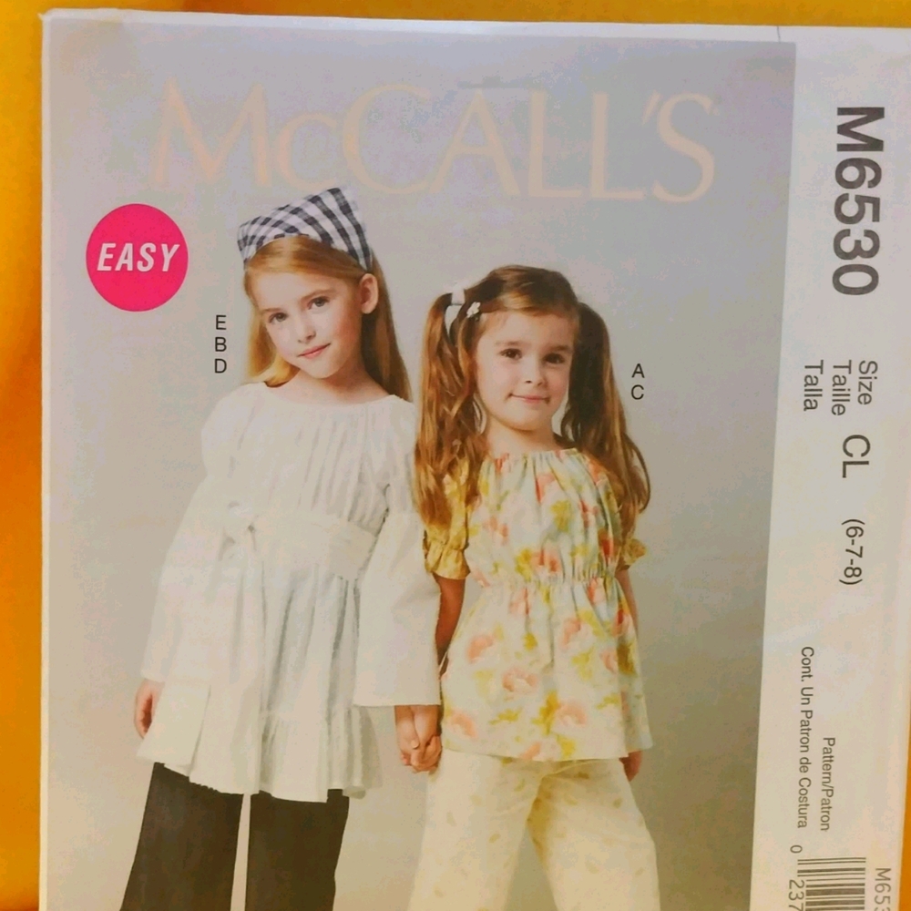 Adorable McCalls #M6530 Child's Pattern